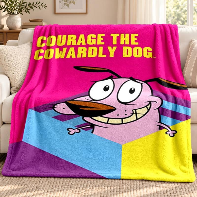 Brave Dog blanket Flannel Blanket Soft Cozy Plush Throw for Sofa Bed Lightweight Home Decoration Outdoor camping
