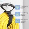 Heavy Duty Sewn Handle Sticky Back Hook & Loop Straps,Reusable Cable Wire Organizer Storage Wrap for Extension Cord