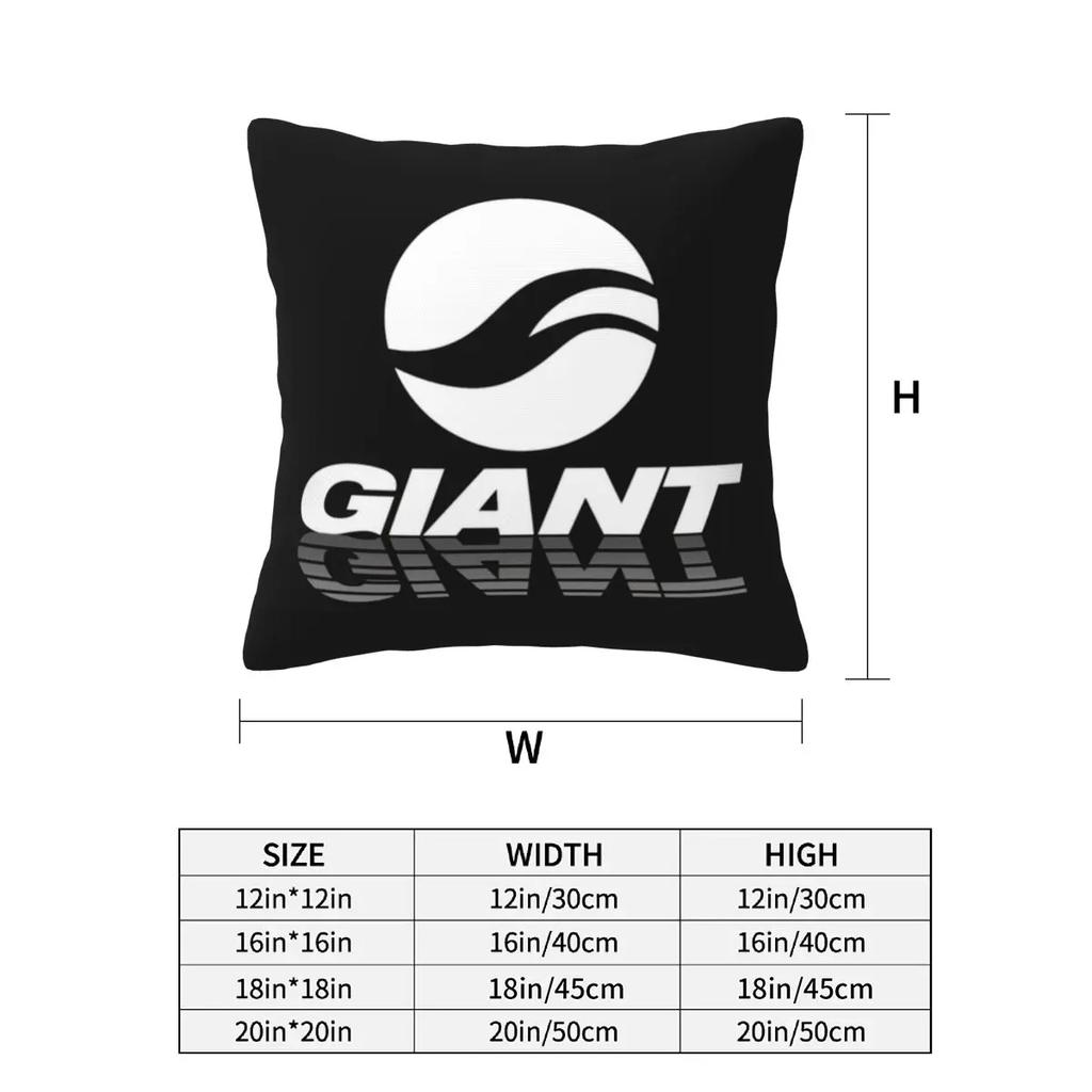 Giant-Bike 2 Pcs Square Pillowcase Pillow Cover Cushion Decor Comfort Throw Pillow For Home Sofa
