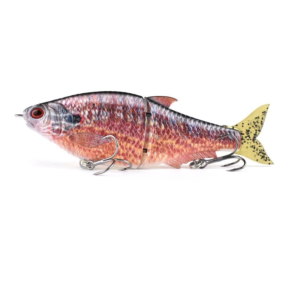 

16cm 50.4g Fishing Lure Soft Pvc Tail Hand Carved Glide Bait Fish Scales Vivid Design Jointed Lure Saltwater Fishing