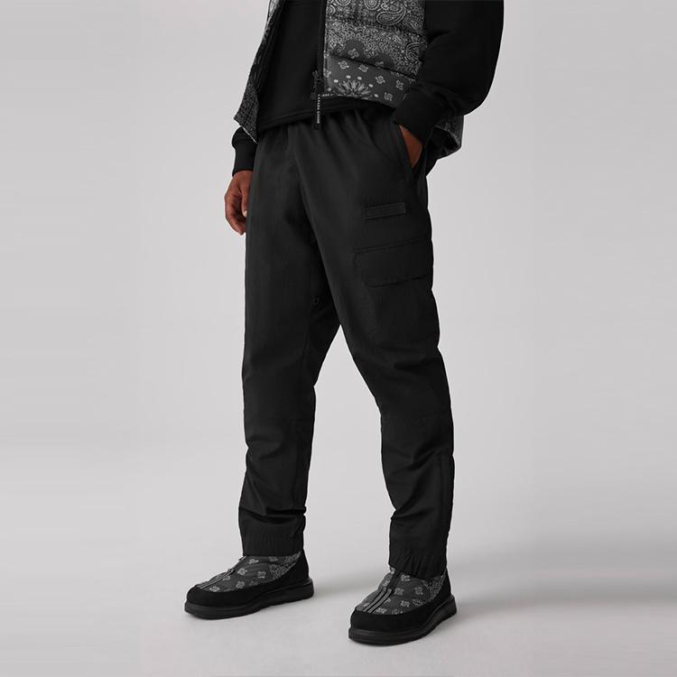 Canada Goose X Concepts Collaboration FW23 Elastic Drawstring Pocket Casual Pants Unisex pants Black 9000MCN-61