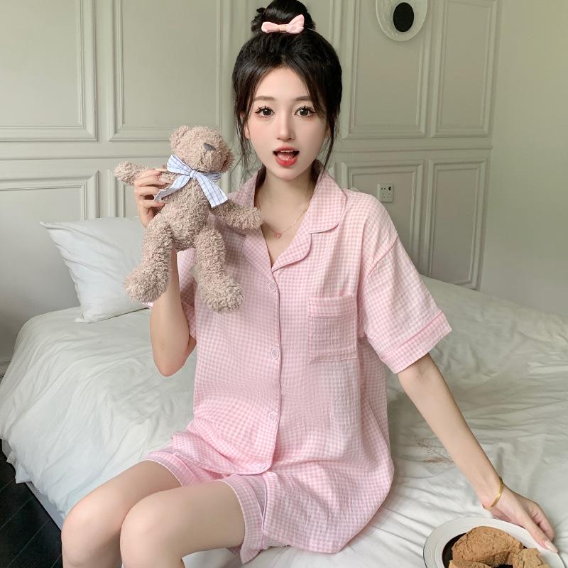Cloud Cotton Cartoon Pony Pajamas: Women's 2026 Summer Three-Piece Set, Short Sleeve, Fun & Cute Homewear