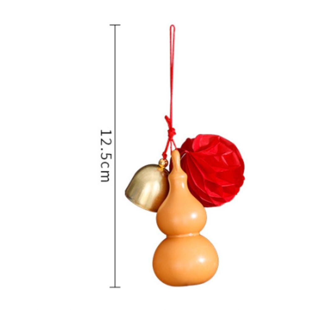 4Pcs Chinese New Year Horse Decorations Plastic Handmade Gourd Pendant For Home Motorcycle Bell Keychain Car Interior Decoration