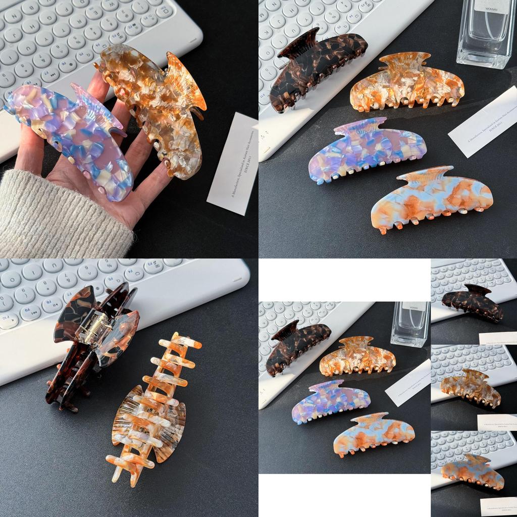 Elegant Korean Large Acetate Hair Claw Clip Versatile For Chic Updos And Hairstyles