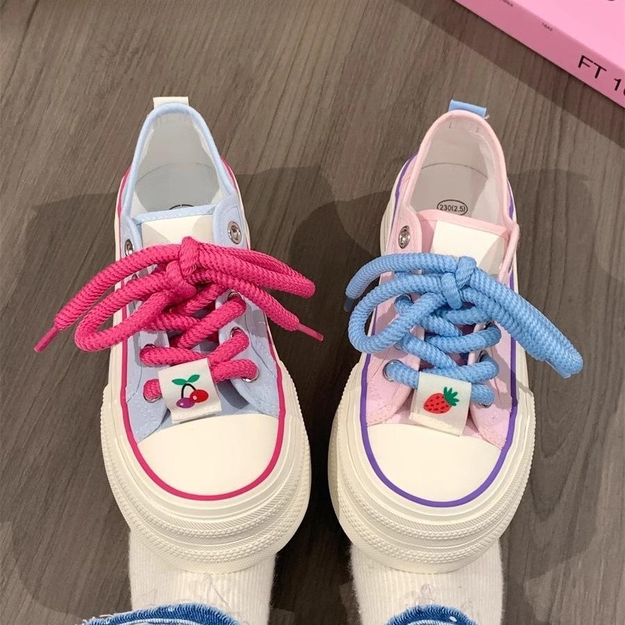 

Student women s shoes mandarin duck canvas shoes women s new summer breathable versatile shoes niche platform women s shoes casual board shoes 40