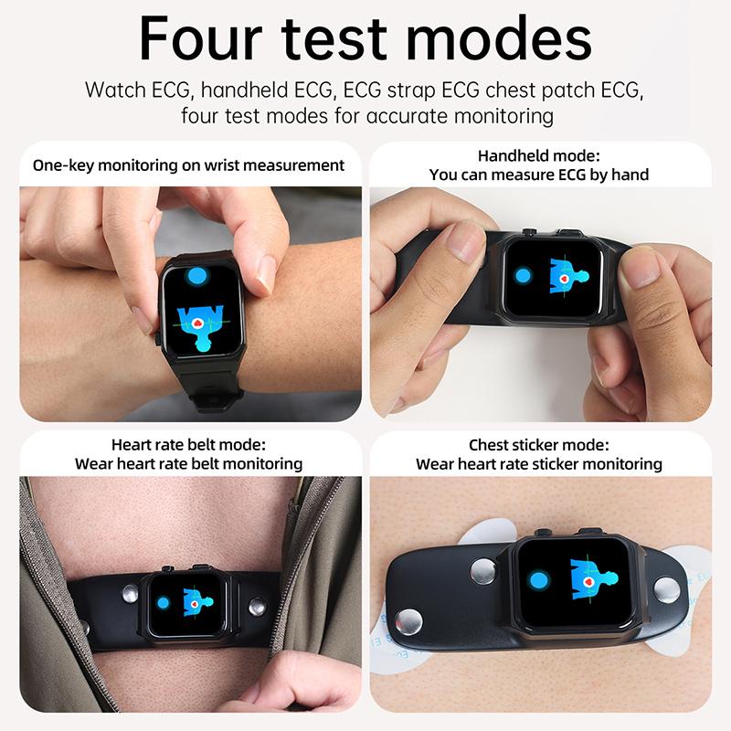 2025 New Smart Watch ECG+PPG Body Temperature ECG Blood Oxygen Heart Rate Waterproof 68 Monitoring Bracelet
