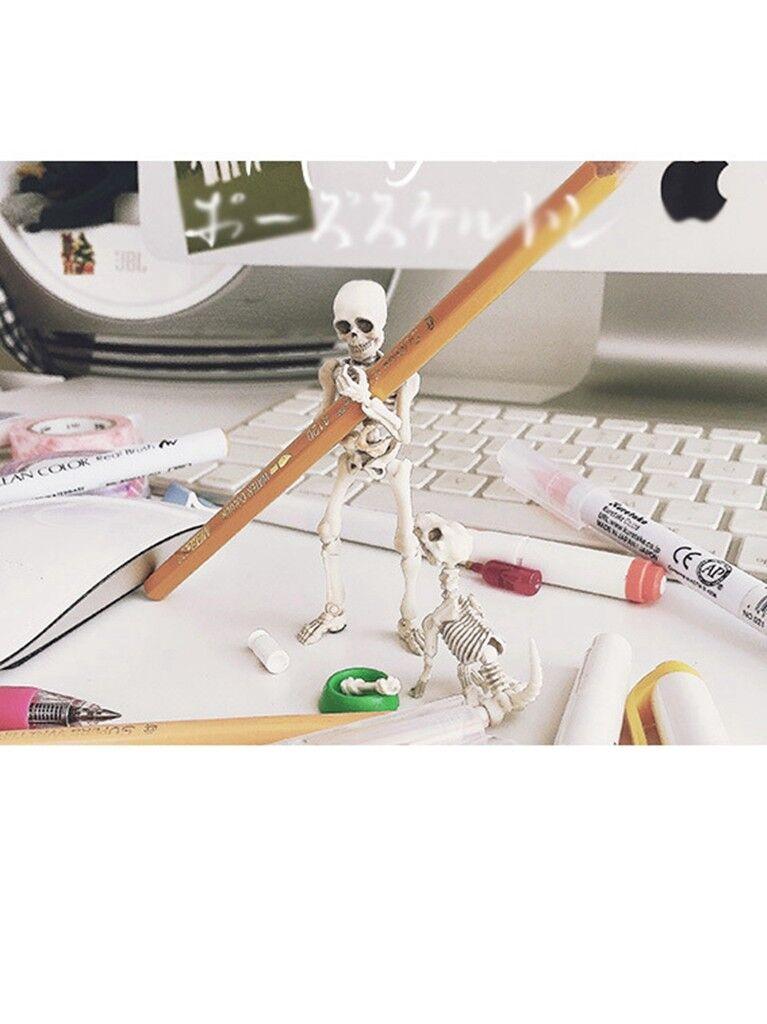 Skull Toy Pose Skeleton Human Body Flexible Model Doll For Home Decor And Gifts