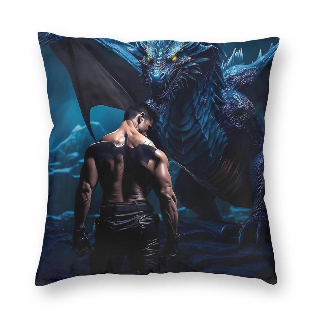 Fourth Wing Xaden Riorson Square Pillowcase Polyester Linen Velvet Printed Decorative Pillow Case Sofa Cushion Cover Wholesale