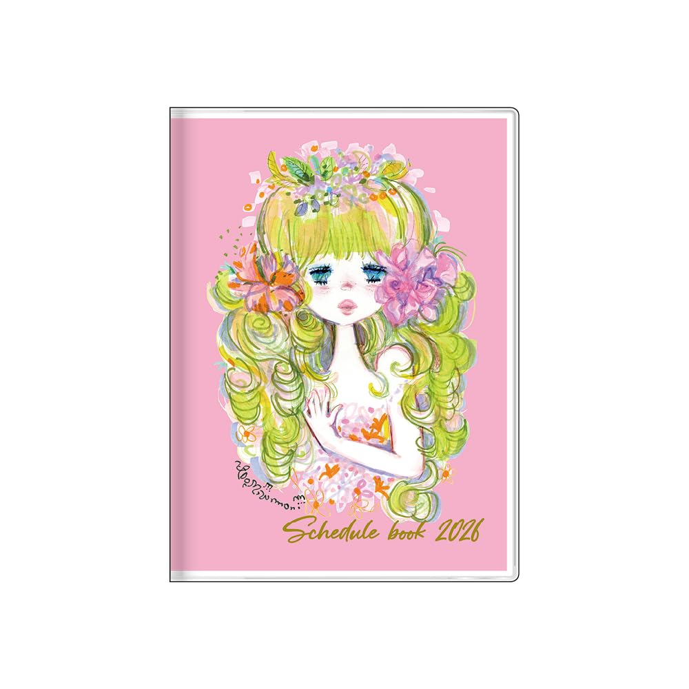 Sunstar Stationery Ado Mizumori 2026 Еженедельник S2959038, B6, Розовый,