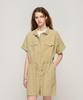 CARGOBROS FOR WOMAN Work Wide-Fit Shorts Jumpsuit (Khaki)