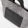 TOPKAPI Leather Pocket Mini Tote Bag with Shoulder Lightweight CALM Breath sisWEB ExclusiveNylon Strap, / [Gray]