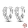Hoop Earrings for Women Sparkling Pave CZ Heart-shaped Series Round Love Fit Original Wedding Drop Earring Jewelry
