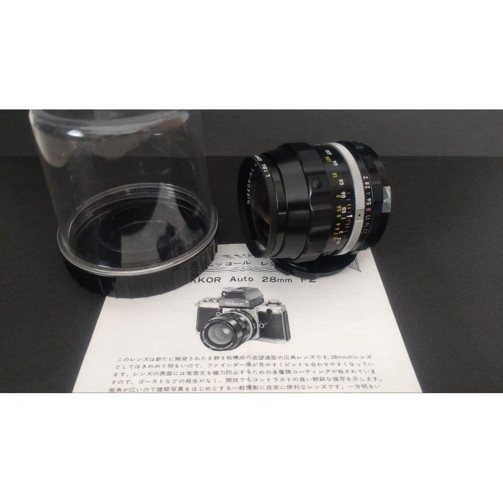 Used Nikon NIKKOR N.C Auto 28mm F2 Lens Non-Ai