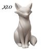 Matte Finish Art Pieces 3D Printed Minimalist Fox Sculpture, Elegant Figurine, Modern Texture Sculptures Desktop Ornament for Living Room Entryway