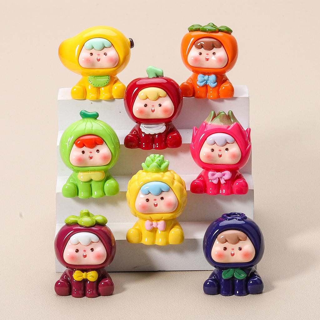 Fruit Baby Series Blind Box Figures Random Design Action Figure Collectible Toy Doll Figurine Desk Ornaments Car Decor Kids Gift