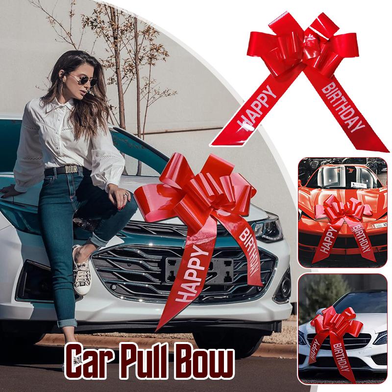 30 Zoll Große Rote Schleife Riesiges PP-Band Extra Große Schleife Auto Geburtstag Hochzeitsfeier Geschenke DIY Deko Handgezogene Blume