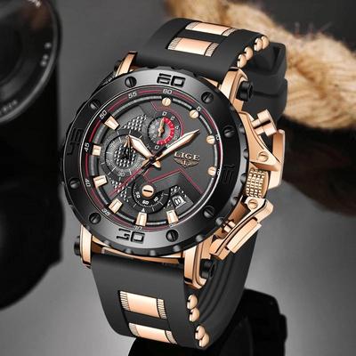 2022 LIGE Luxury Mens Watches Original Case Large Dial Watch Men Business Wristwatch Sports Watch for Men+Box