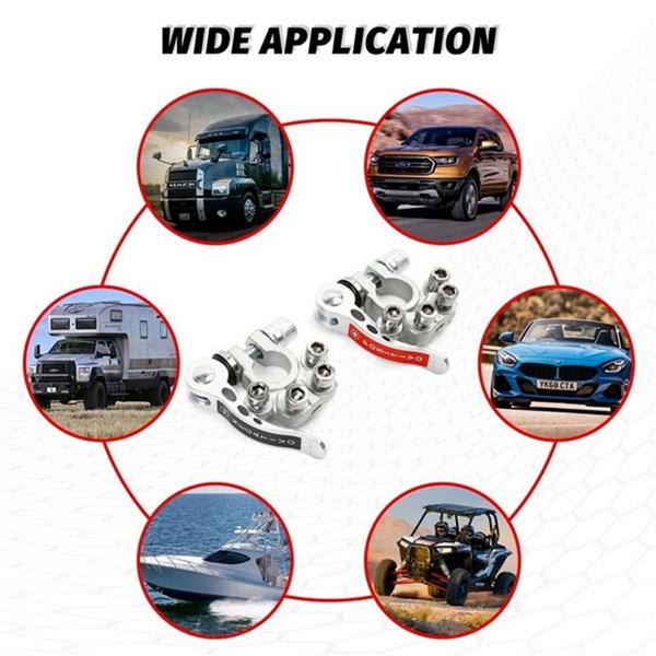 Connettore Terminale Batteria Auto Negativo Positivo Post Superiore - Foto 4