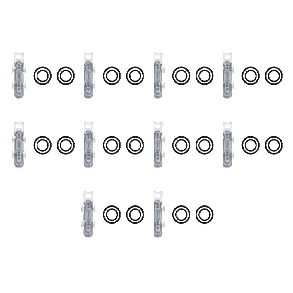 10-4pc Fishing Magnetic Fixed Lure Jig Hooks Holder with Rubber Rings Automatic Fishing Lure Bait Holder for Fishing Rod Tools