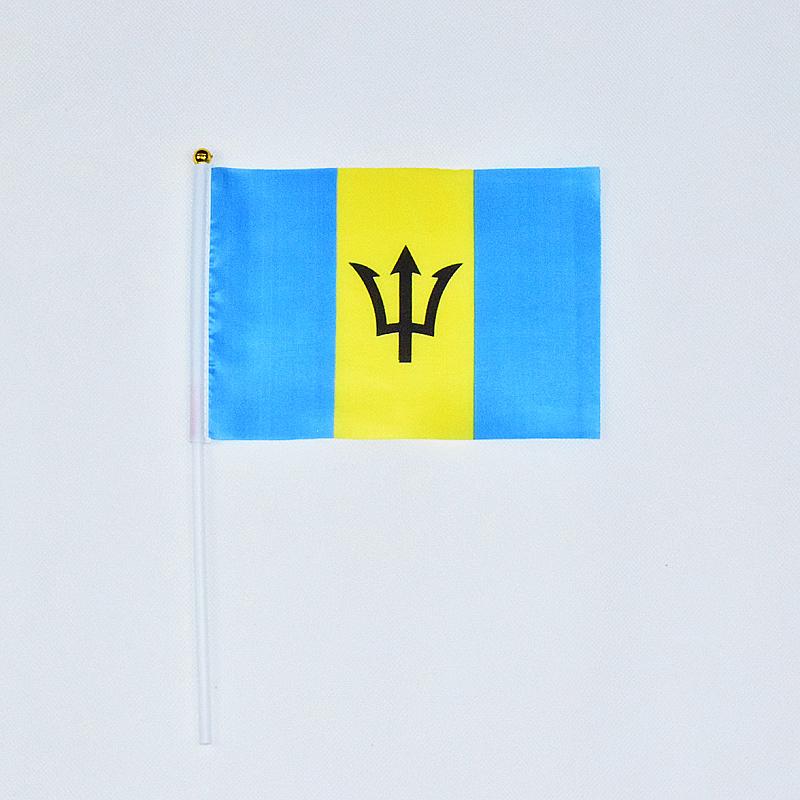 Barbados 10pieces of 14*21 Cm Hand-waving Flags