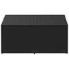 Garden Storage Box Black 110 X 50 X 58 Cm Poly Rattan