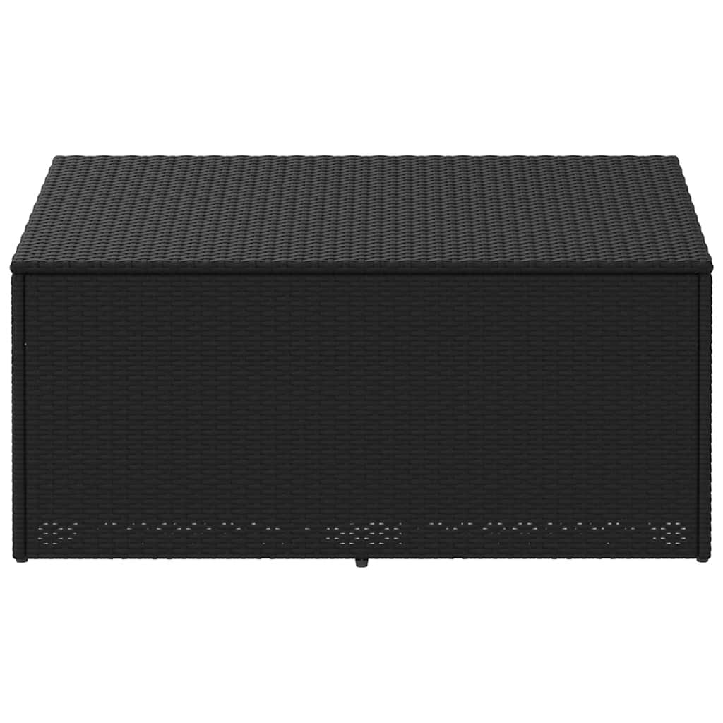 Garden Storage Box Black 110 X 50 X 58 Cm Poly Rattan