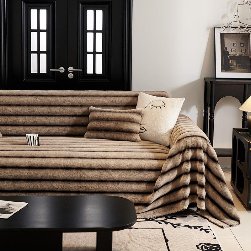 Winter Sofa Towel Warm Thickened Sofa Cover Towel Bohemian Full Set Simple Modern Sofa Cover