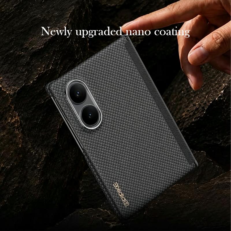 PIPIKE Kolfiberfodral för Samsung Z Fold 8 Kevlar Trådlös Laddning Baksidesfodral för SAMSUNG Z FOLD 8