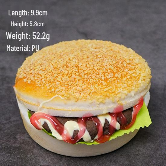 Fried Chicken and Snacks Fake Food Model: KFC-Style Props Set with Hamburger, French Fries, and Orleans Chicken Leg