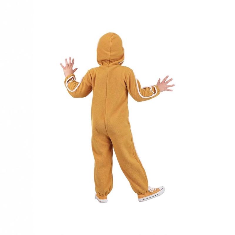 New Gingerbread Man Game Costume Children's Christmas Onesie Parent-child