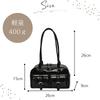 Harujio Mini Boston Bag, Horizontale Tasche, Damen-Umhängetasche, Tote Bag mit doppelter Tasche, Kleine horizontale Boston Bag, Breit, Trendig, Stilvoll, Niedlich,