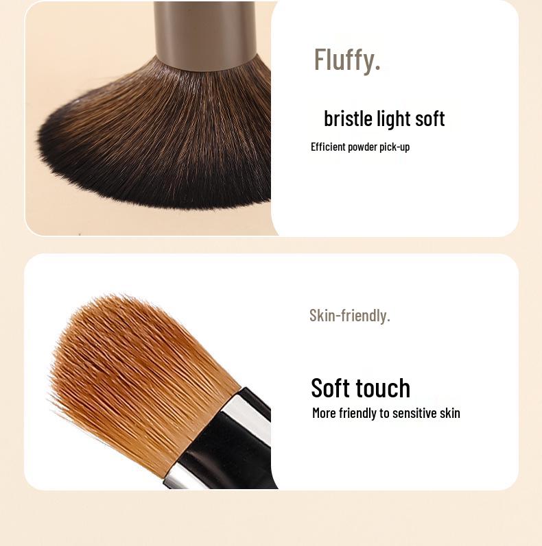18-Piece Ultra Soft Animal Hair Makeup Brush Set: High-End Professional Eyeshadow Brushes