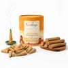Premium Sandelholz (Chandan) Dhoop-Kegel | 60 bambuslose Räucherkegel mit Halter 25 Min Brenndauer für Pooja & Meditation