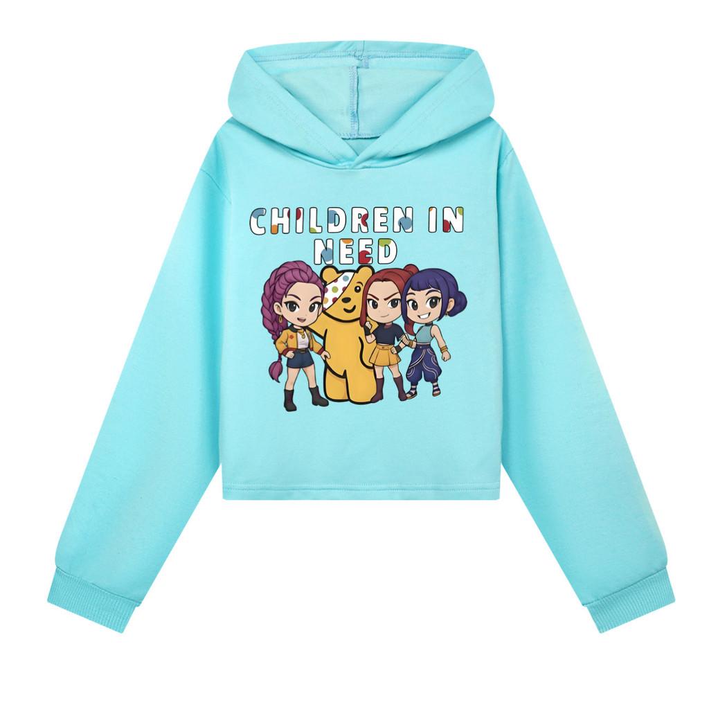5103 Kids Girls POP Singer Rumi Mira Zoey Printed Casual Long Sleeves Hoodies Sweatshirt Top