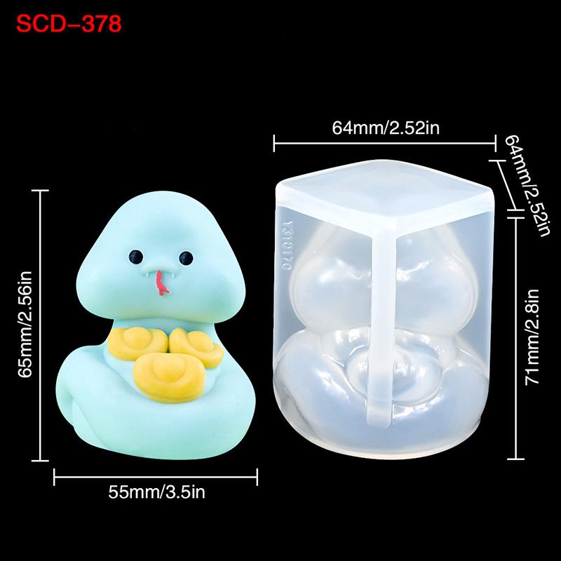 Dyreform Sjokolade Godteri Former Kapibara Slange Flodhest Sel Silikon Bakeform Isbitbrett Bryllup Festival