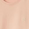 Burberry SS24 Solid Color Logo Embroidery Crew Neck Pullover Short Sleeved T Shirt Women's Pink 80979481