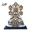 Holiday Home Wheel Desktop Christmas Ferris Interior Accents Ornament, 2D Wooden Gingerbread House Decorative