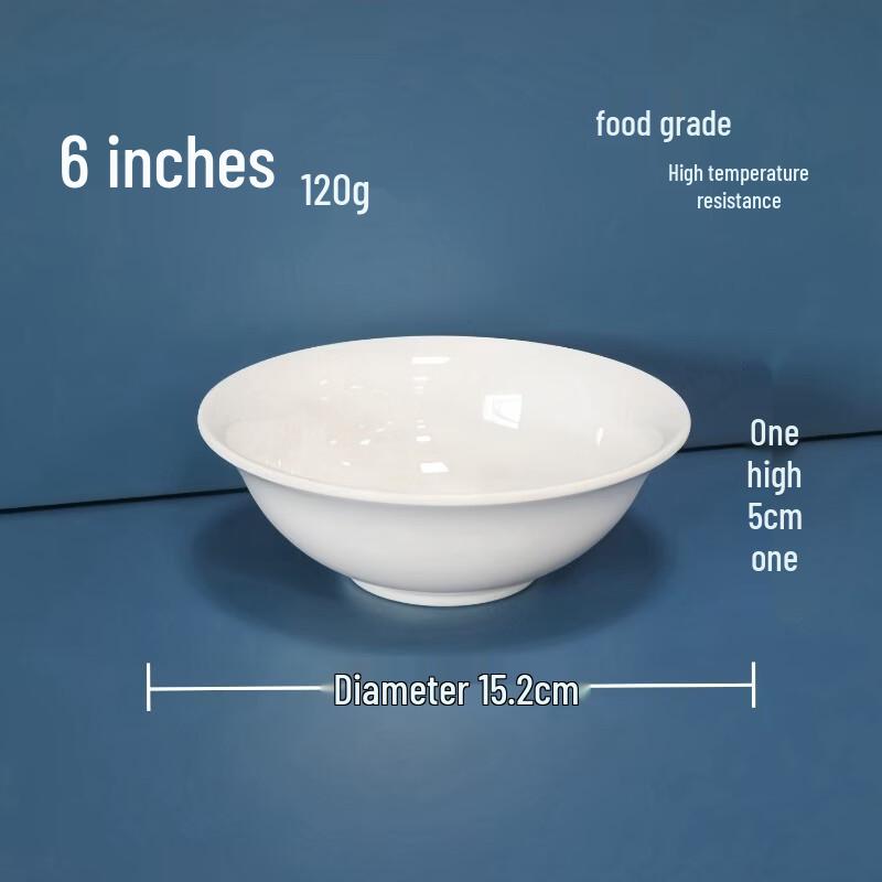 777 White Melamine Dining Bowl