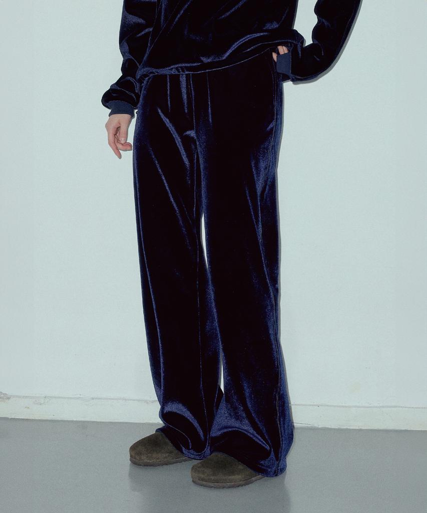 CITTA Velour Banding Trousers_Ctb532(Navy)