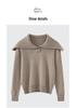 2026 Autumn/Winter Pure Wool Sailor Collar Loose Knit Sweater