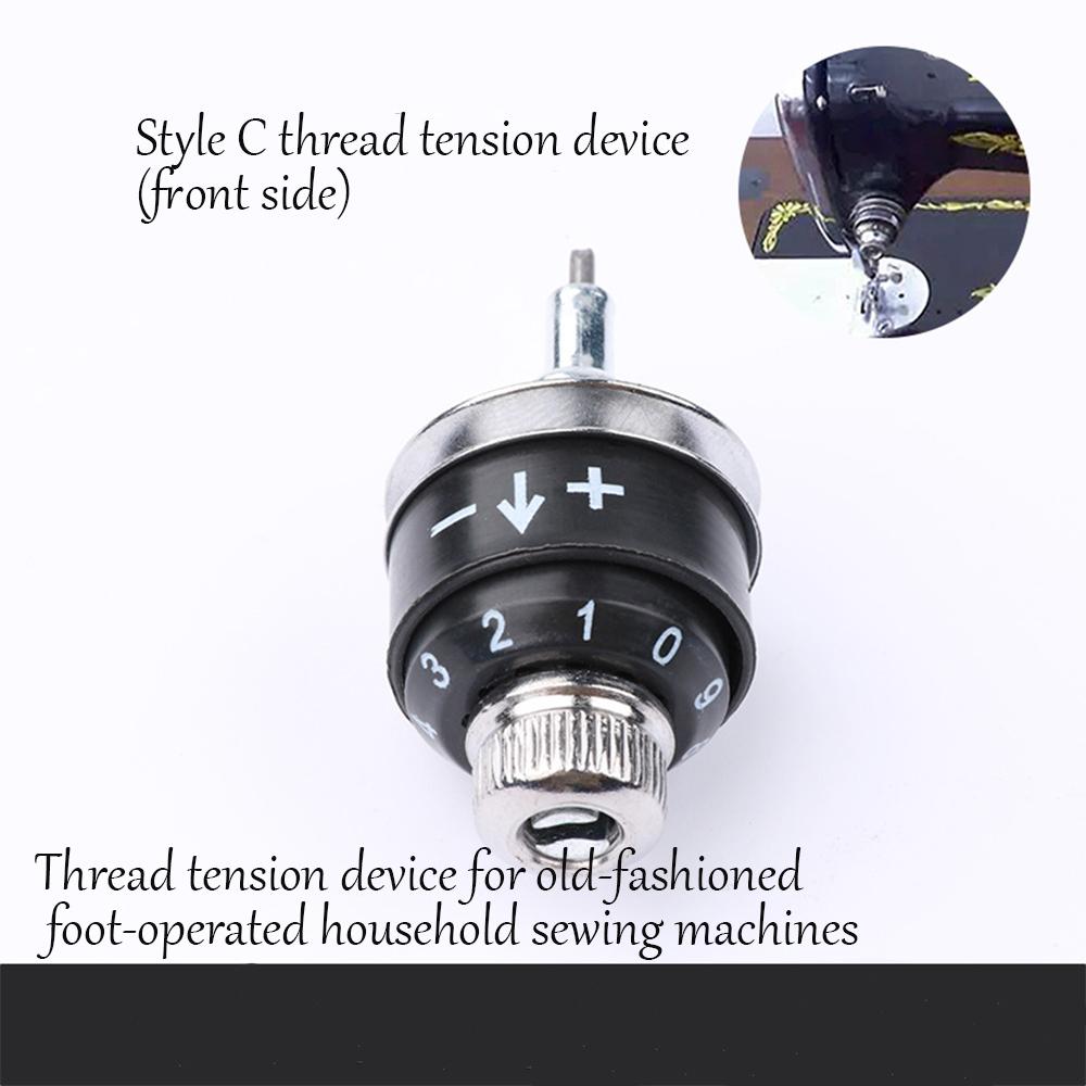 Style C Thread Tension Device for Vintage Foot-Operated Sewing Machines Durable Metal Precise Tension Adjustment Retro Mechanica