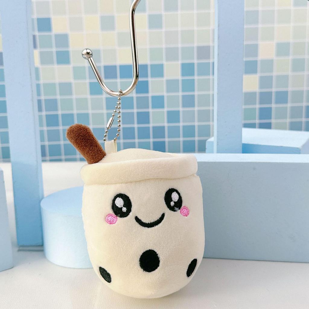 Simulation Fruit Milk Tea Cup Plush Toy - Small Pearl Milk Tea Doll