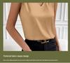 Versatile Faux Silk High-Elastic Solid Color Women's Tank Top