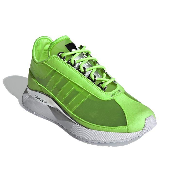 Adidas Originals Sl Andridge Tpu Sports Shock Absorption Non-Slip Low-Top Casual Shoes Women Sneakers Green Silver White FW9913