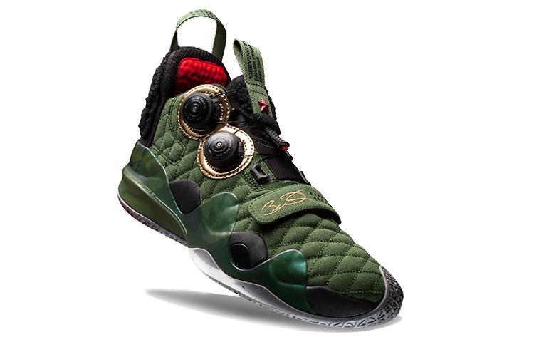 Li Ning Way Of Wade 8 Screwdriver, Lei Feng Leather Cushioning Slip Resistant Abrasion Resistant Mid top ABEP001-8