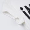 WTEMPO Brand Fashion English Letter Printing Slim Short Sleeve Top Women's Black and White Contrast Color Exposed Umbilical Super Short T-shirt