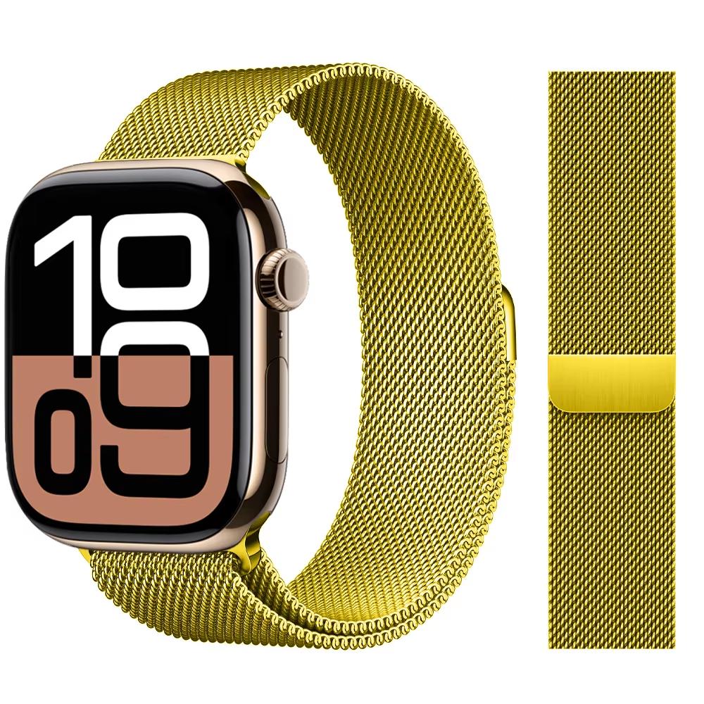 Strap For Apple Watch Band 46mm 44mm 45mm 40mm 42mm 41mm 49mm Milanese Loop correa Bracelet iWatch Series 11 10 Ultra 2 9 8 SE 3