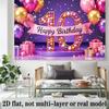 Party Backdrop 10Th Birthday Flat Designed Serves Photos Well Photo Background Decor Birthday Party Decor