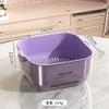 Kitchen Double-layer Drain Basket, Vegetable Washing Basin, Drain Basket, Large Capacity for Kitchen Use