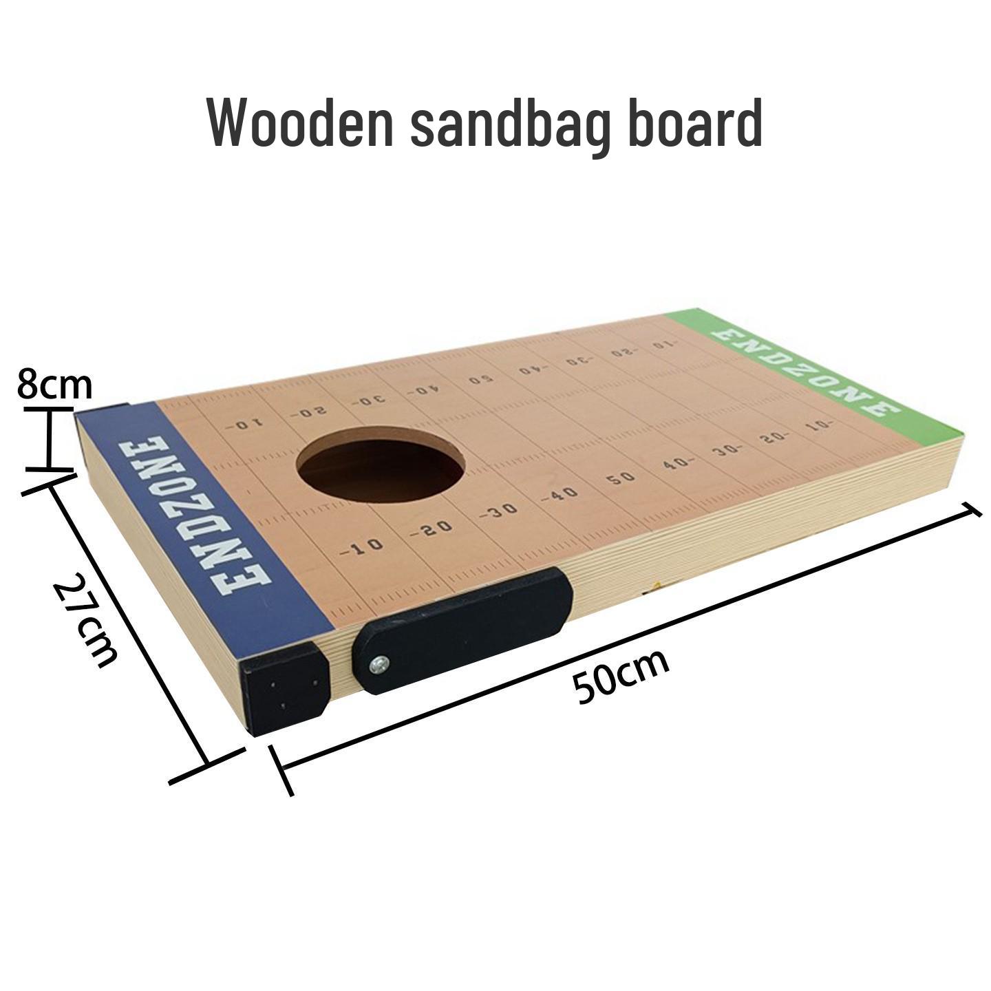 Kids Educational Wooden Sandbag Toss Game for Outdoors
